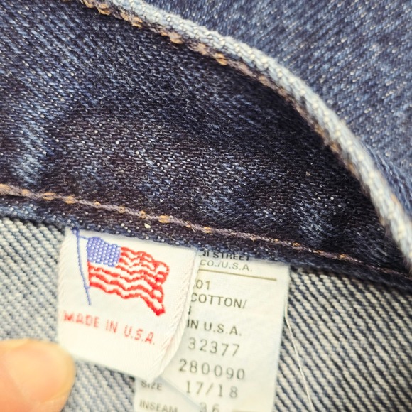 Rocky Mountain Vintage High Waist Jeans Women's 17/18 Dark‎ Wash Pleated Cowgirl - Picture 5 of 13